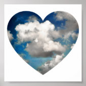 Herz-Skyscape Poster (Vorne)