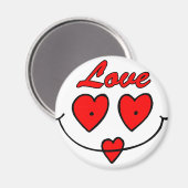 Herz-Smiley Magnet (Vorderseite/Rückseite)