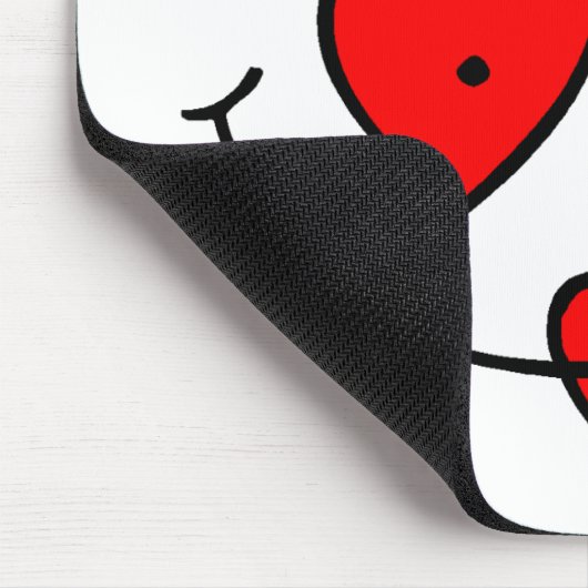 Herz-Smiley Mousepad (Ecke)