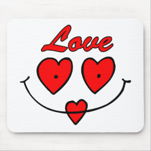 Herz-Smiley Mousepad