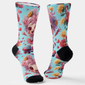 Herz Socken (Gewinkelt)
