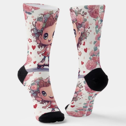 Herz Socken (Gewinkelt)