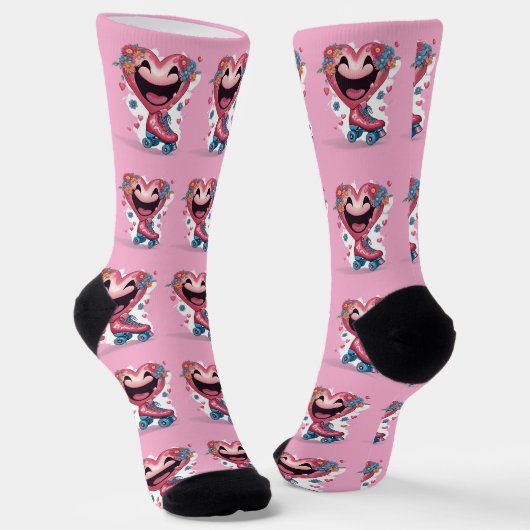 Herz Socken (Gewinkelt)