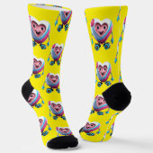 Herz Socken (Gewinkelt)