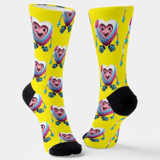 Herz Socken (Gewinkelt)
