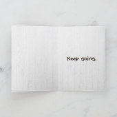 Herz Sonnenblume auf weißem Holz Karte (Innenseite)