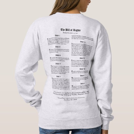 Herz-Sonnenbrille Sweatshirt (Rückseite)