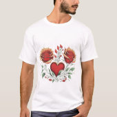 " 🌹 Herz Special Moment Design Style - 💐 💐 💐" T-Shirt (Vorderseite)