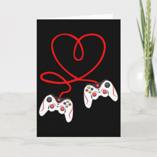 Herz Spielcontroller Videospieler Gaming Valenti Karte