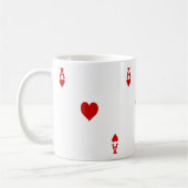 Herz-Spielkarte Kaffeetasse (Links)