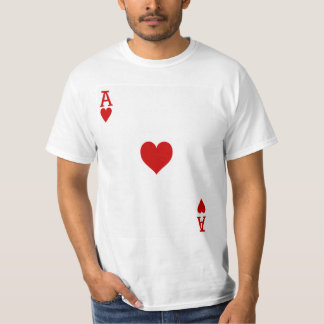 Herz-Spielkarte T-Shirt