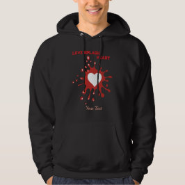 Herz-Splash-Art – Kreatives Liebesausdruck-Design Hoodie