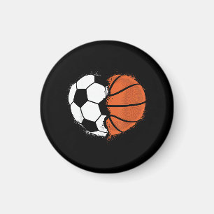 Herz Sport Fußball Basketball Ball Liebhaber Valen Magnet