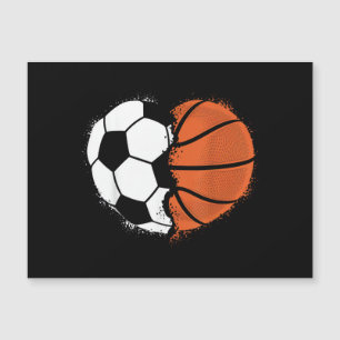 Herz Sport Fußball Basketball Ball Liebhaber Valen Magnetkarte