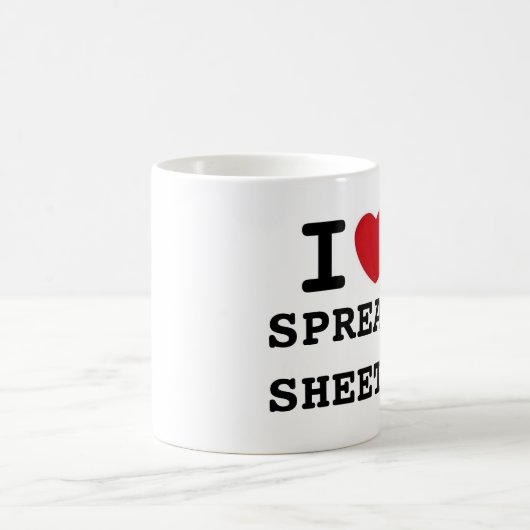 Herz, SPREADSHEETS, I Kaffeetasse (Mittel)