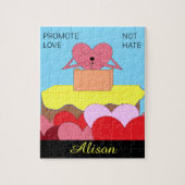 Herz spricht über Liebe: Puzzle (Vertikal)