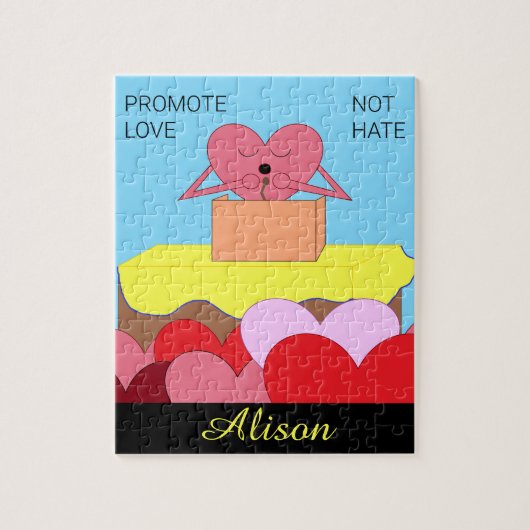 Herz spricht über Liebe: Puzzle (Vertikal)