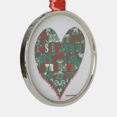 Herz - stärker silbernes ornament (Rechts)