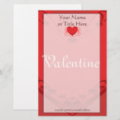 Herz Stationery Briefpapier (Vorne/Hinten)