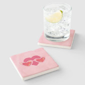 Herz Steinuntersetzer (Seitenansicht)