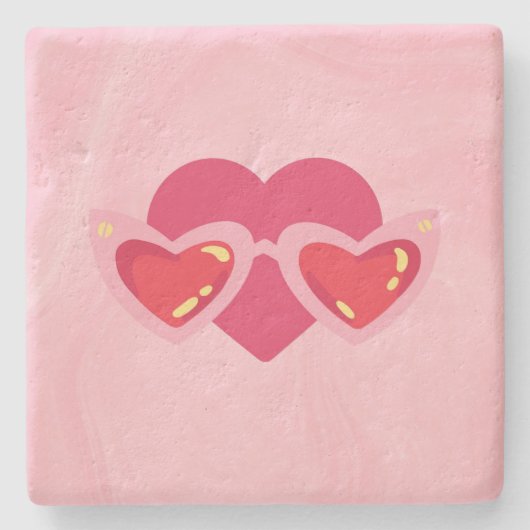 Herz Steinuntersetzer (Vorderseite)