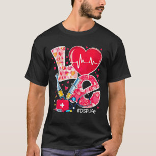 Herz Stethoskop Niedliche Liebe Pflege Valentine D T-Shirt
