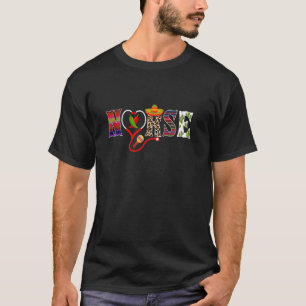 Herz Stethoskop RN LPN LVN Krankenschwester Cinco T-Shirt