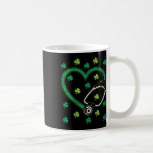 Herz Stethoskop St. Patricks Tag Krankenschwester Kaffeetasse