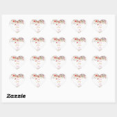 Herz Sticker (Blatt)