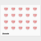 Herz-Sticker Herz-Aufkleber (Blatt)