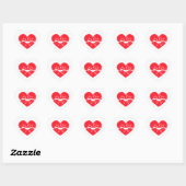 Herz Sticker Kuss (Blatt)
