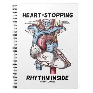 Herz-Stoppen des Rhythmus innerhalb des Notizblock