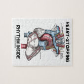 Herz-Stoppen des Rhythmus innerhalb des Puzzle (Horizontal)