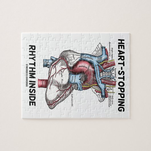 Herz-Stoppen des Rhythmus innerhalb des Puzzle (Horizontal)