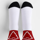 Herz. Stoppt die Depression. Crew Socken (Oben)