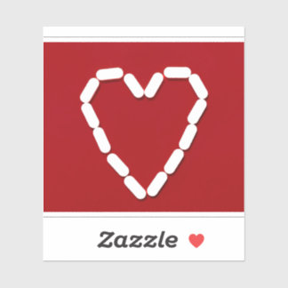 Herz. Stoppt die Depression. Individuell-geschnitt Aufkleber