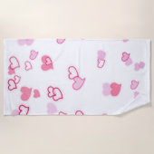 Herz Strandtuch (Vorderseite)