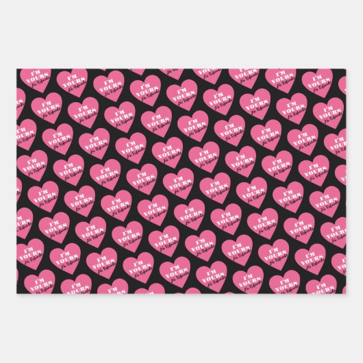 Herz, Streifen und Umschlagpapier Geschenkpapier Set (Vorderseite 2)