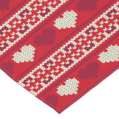 Herz strickt nahtloses Muster 1 + Ihre Ideen Großer Tischläufer (Ecke)