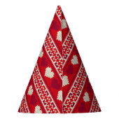 Herz strickt nahtloses Muster 1 + Ihre Ideen Partyhütchen (Rückseite)