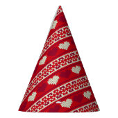 Herz strickt nahtloses Muster 1 + Ihre Ideen Partyhütchen (Links)