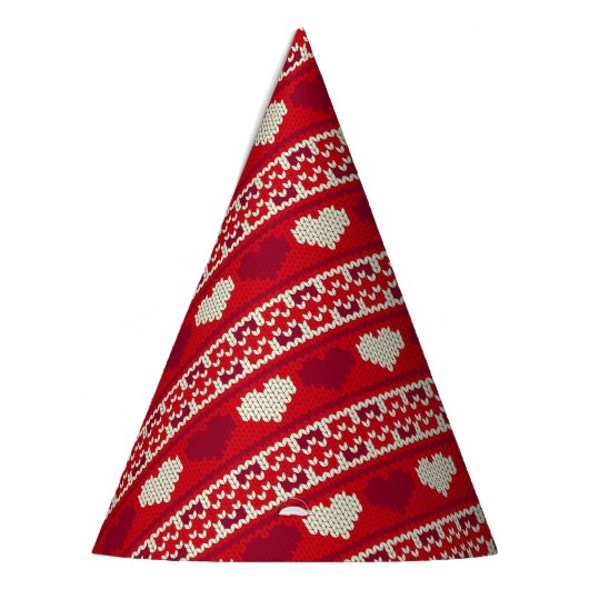 Herz strickt nahtloses Muster 1 + Ihre Ideen Partyhütchen (Links)