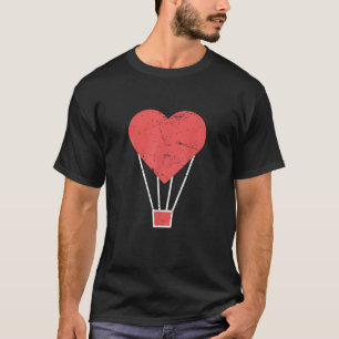 Herz Süßer Heißluftballon T-Shirt