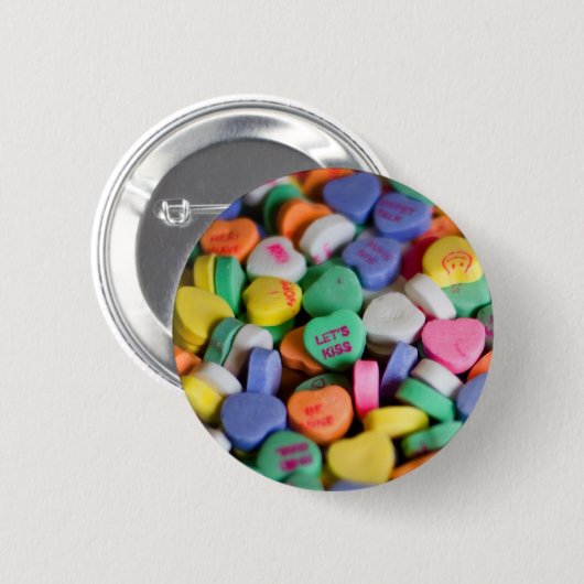 Herz-Süßigkeiten Button (Vorne & Hinten)
