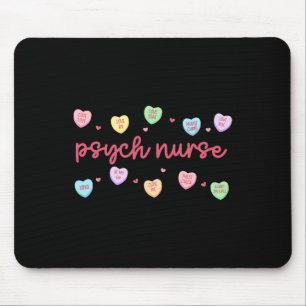 Herz Süßigkeiten Psych Krankenschwester Psychiatri Mousepad