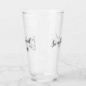 Herz-Svalbard-Flagge, Spitzbergen, Norwegen Glas (Links)