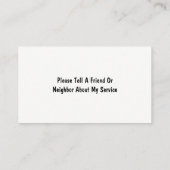 Herz-Symbol-Kindertagesstätte-und Visitenkarte (Rückseite)