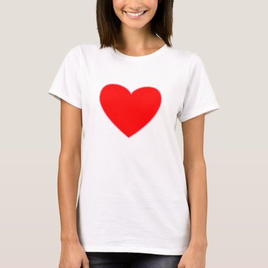 Herz-T-Shirt T-Shirt (Vorderseite)