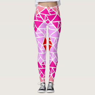 Herz-Tangram-Muster Leggings