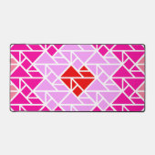 Herz-Tangram-Muster Schreibtischunterlage (Vorderseite)